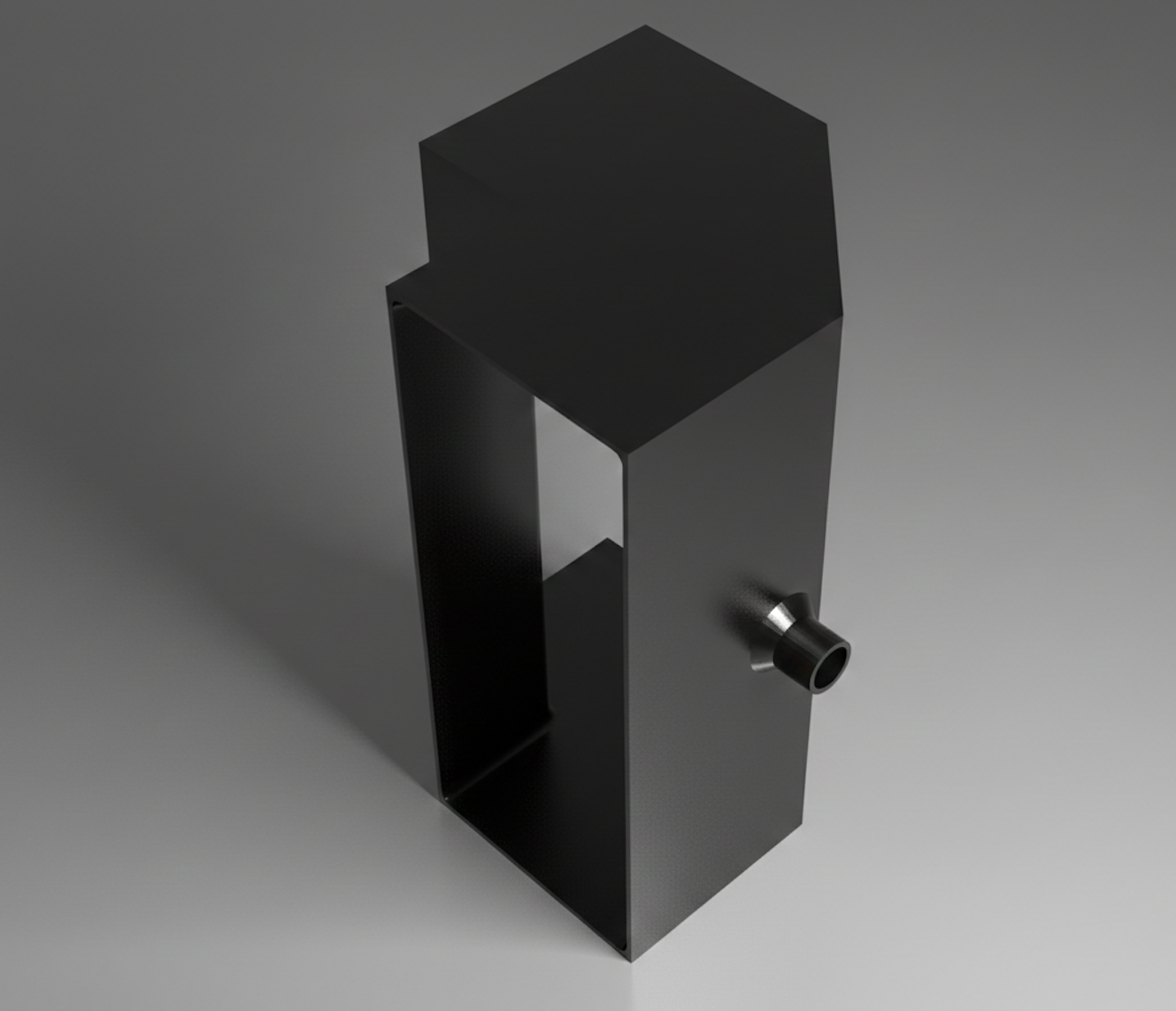 Corner connector with condensate drain for in-ground hood