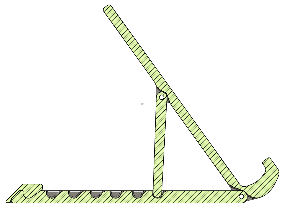Adjustable Notebook Stand (inc f3d) — miniatura 4