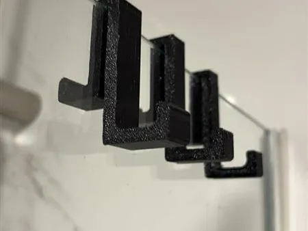 Shower glass / Bath screen hook - for 5mm glass
