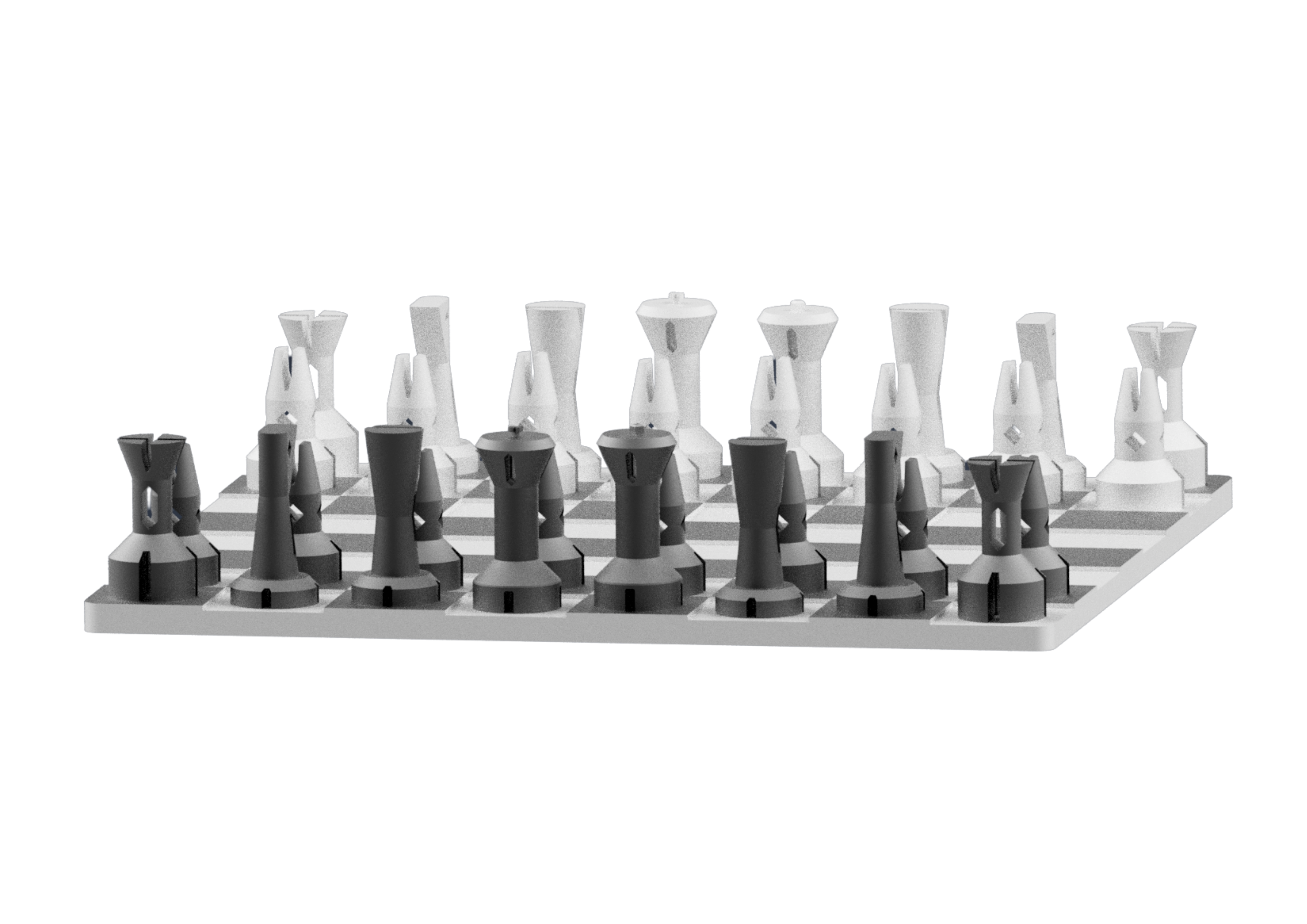Miniatura 3 do modelo 3D Mini Chess Set