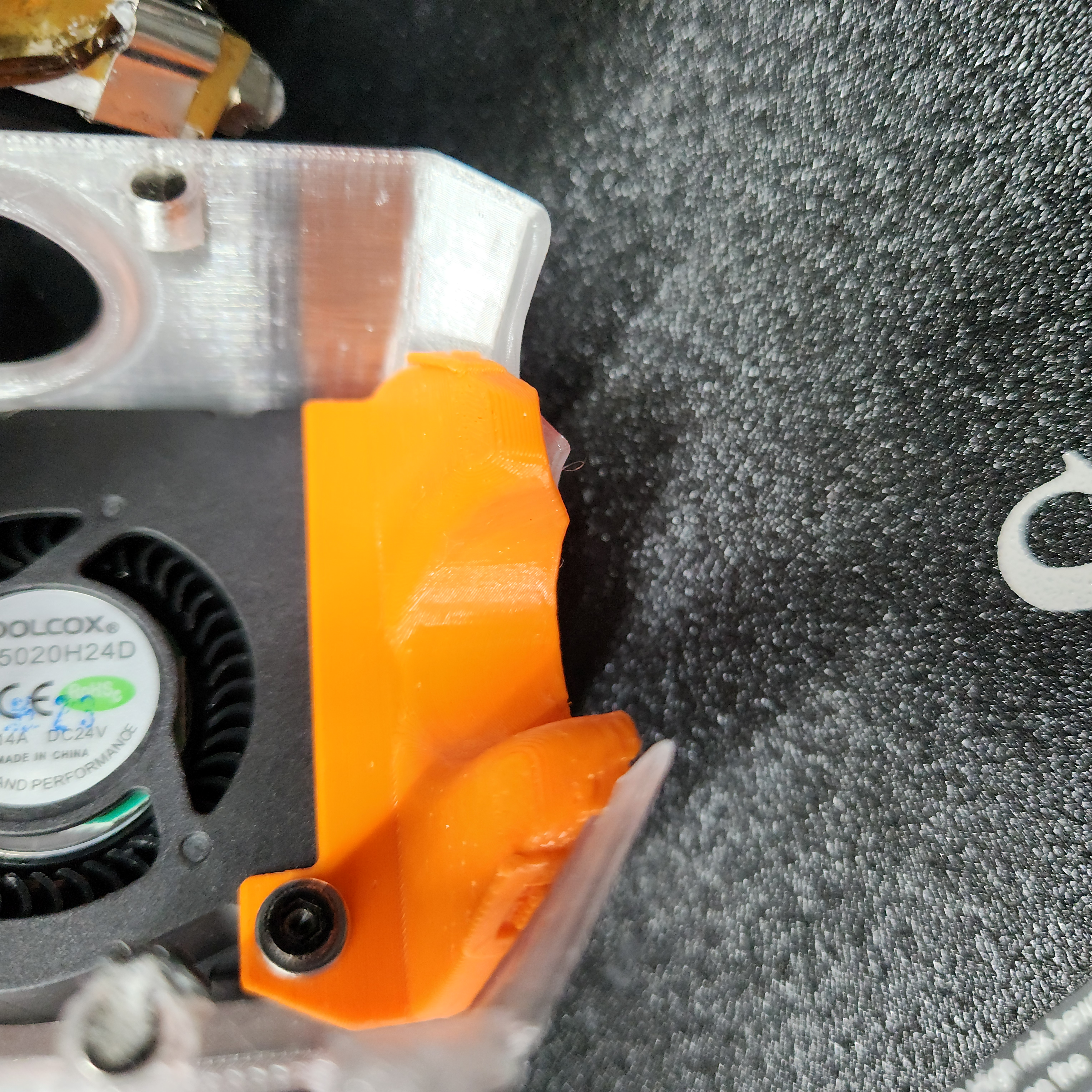 Sovol SV08 Max stock part cooling duct as 1 piece and as 2 seperate pieces
