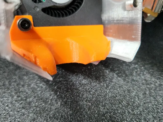Sovol SV08 Max stock part cooling duct as 1 piece and as 2 seperate pieces