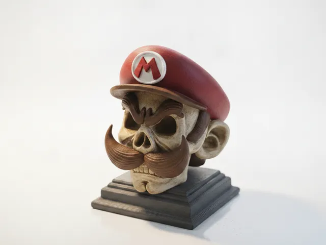 Mario Skull Bust Gaming Collectible 3D Printable