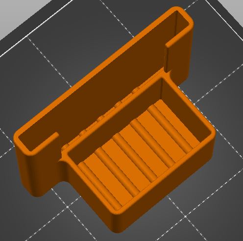 A stand for a sponge and a cloth for the kitchen