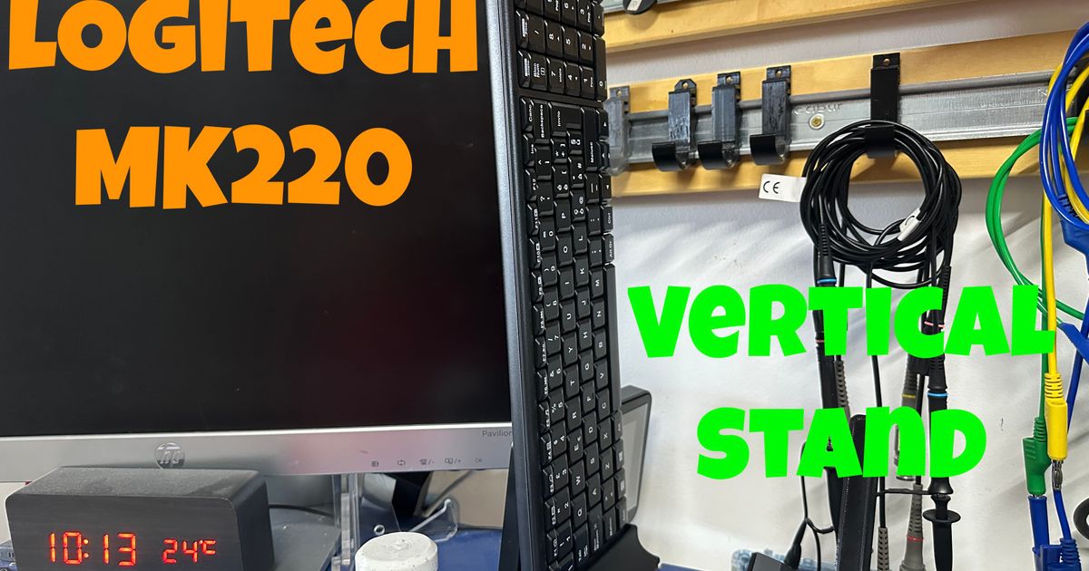 Logitech mk220 keyboard stand by ProjektLab Download free STL model