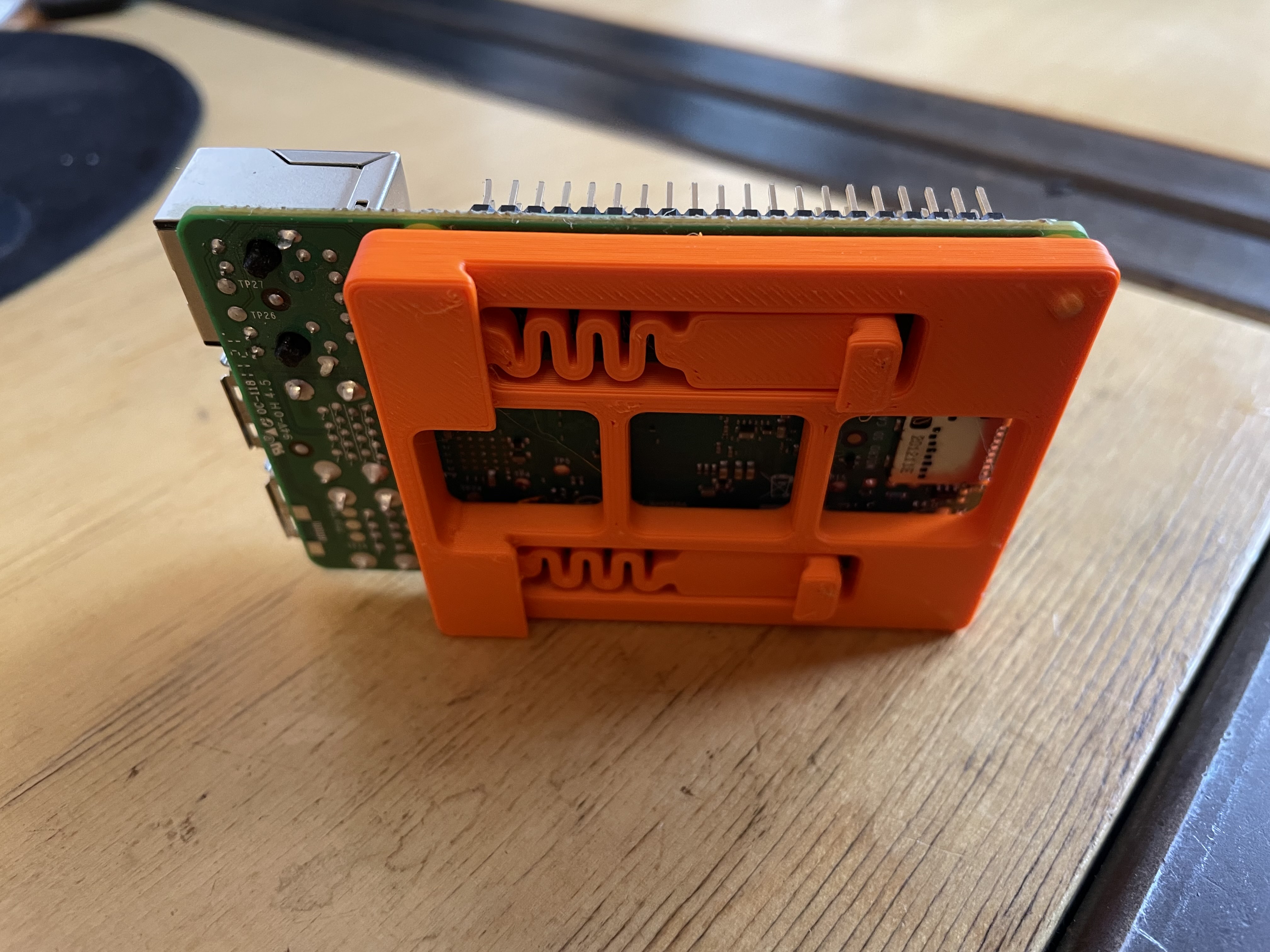 Low profile Raspberry Pi DIN Rail Mount by duckington | Download free ...