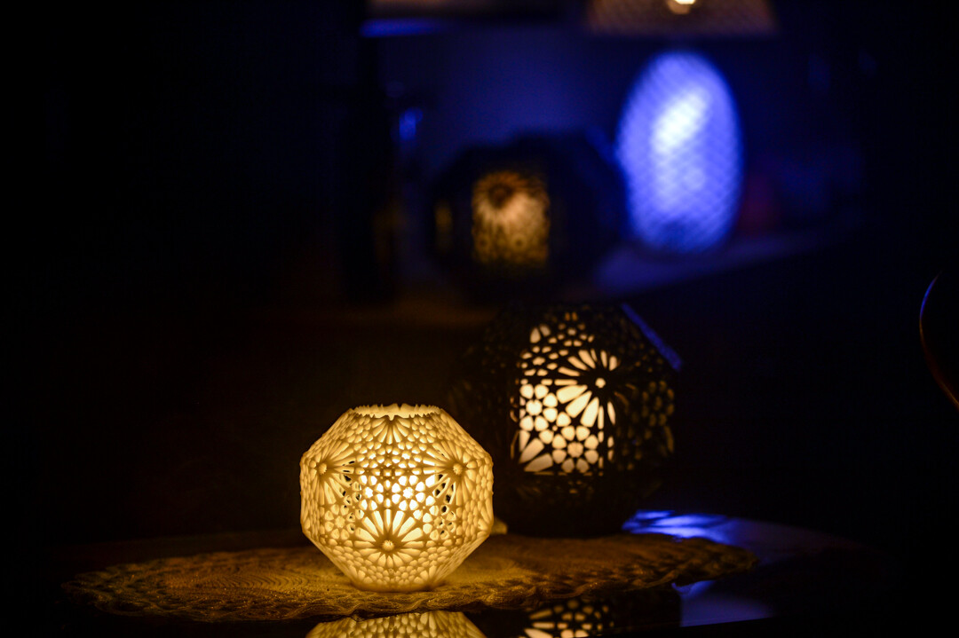 14cm Alhambra Rosetta Arabesque Lamp