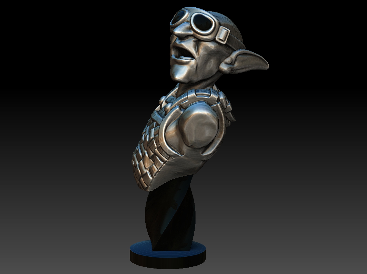 Greenskin Pilot Bust
