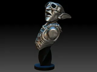 Greenskin Pilot Bust