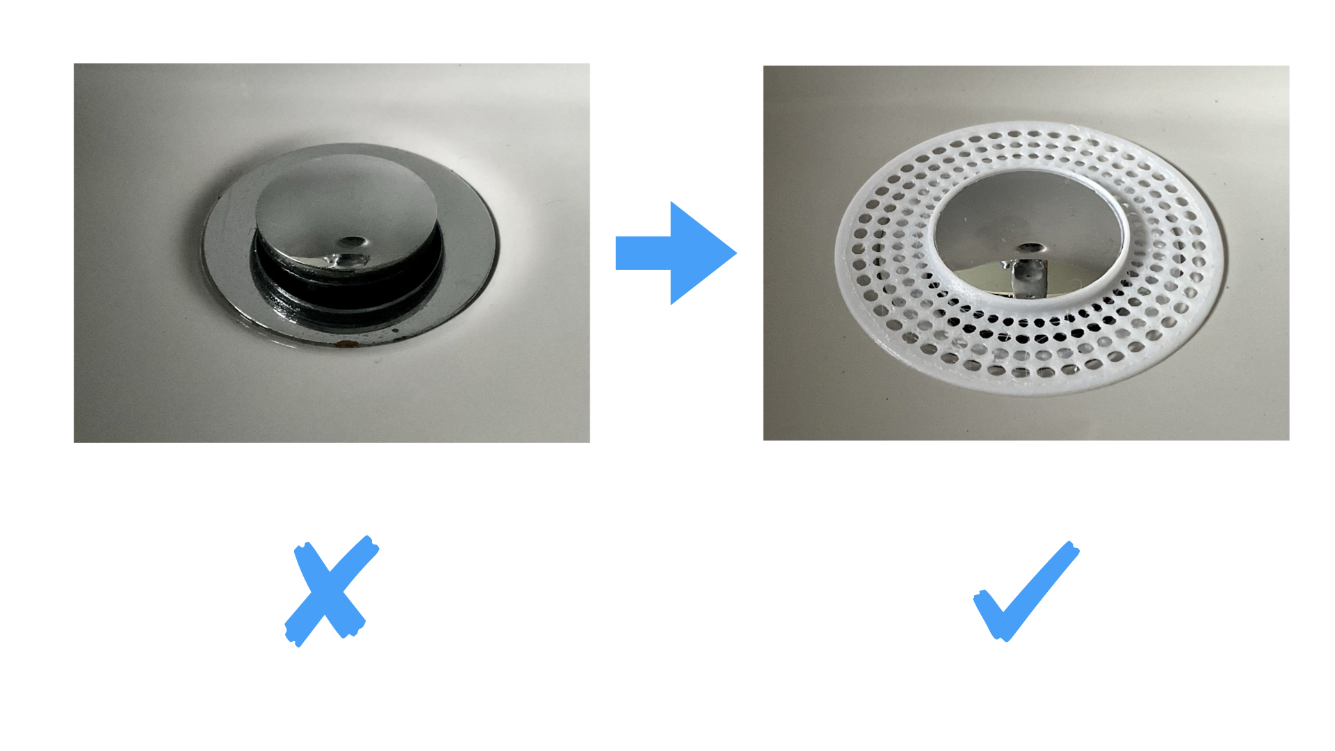 Sink drain hair sieve different dimensions by Ulbisch Download free