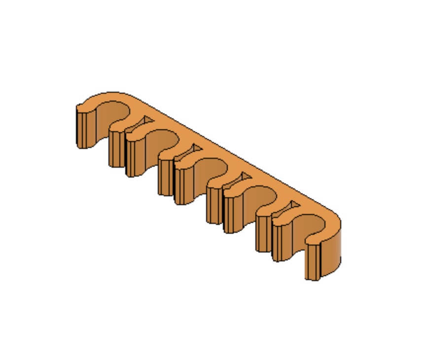 Parametric PTFE tube clip
