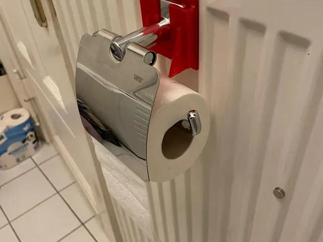 Clip-On Radiator Toilet Roll Holder Bracket