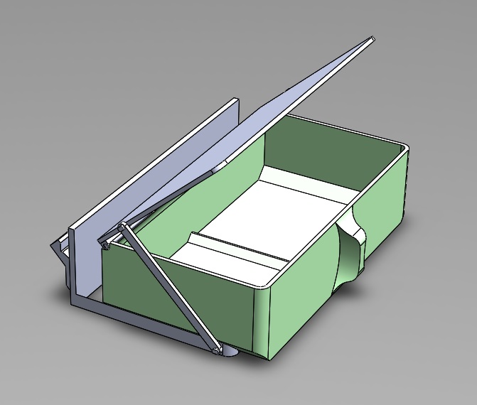Prusa i3 Side Box with automatic lid by zerink | Download free STL ...