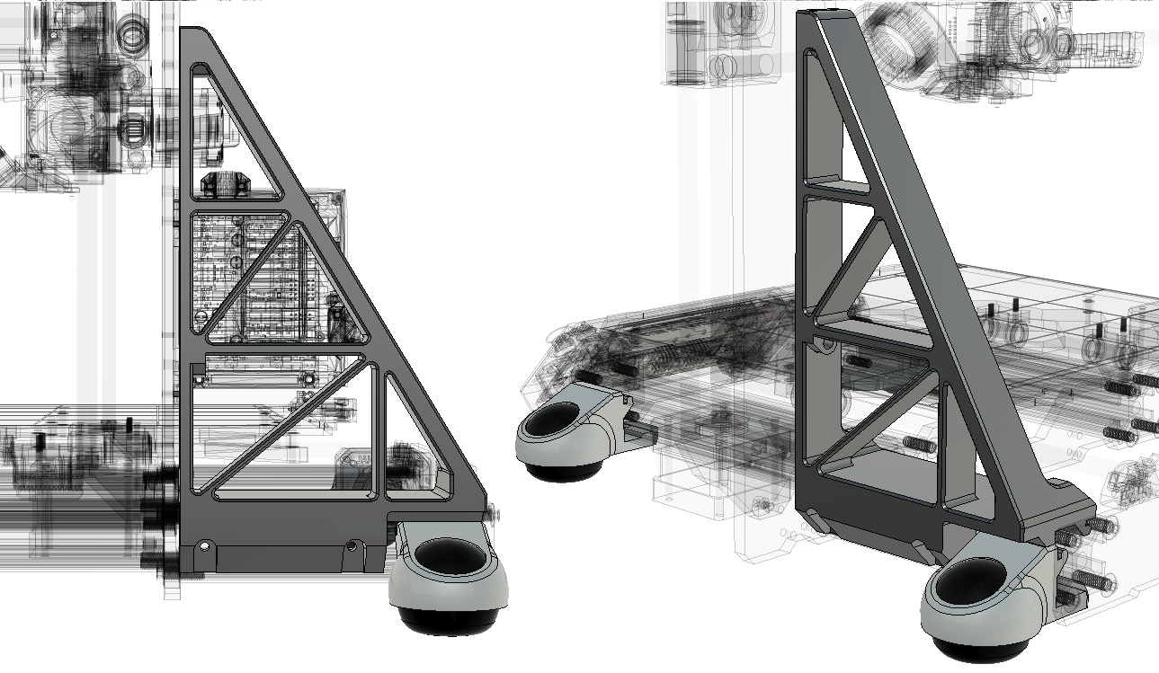 Black PSU replacement brace for Prusa i3 mk3s