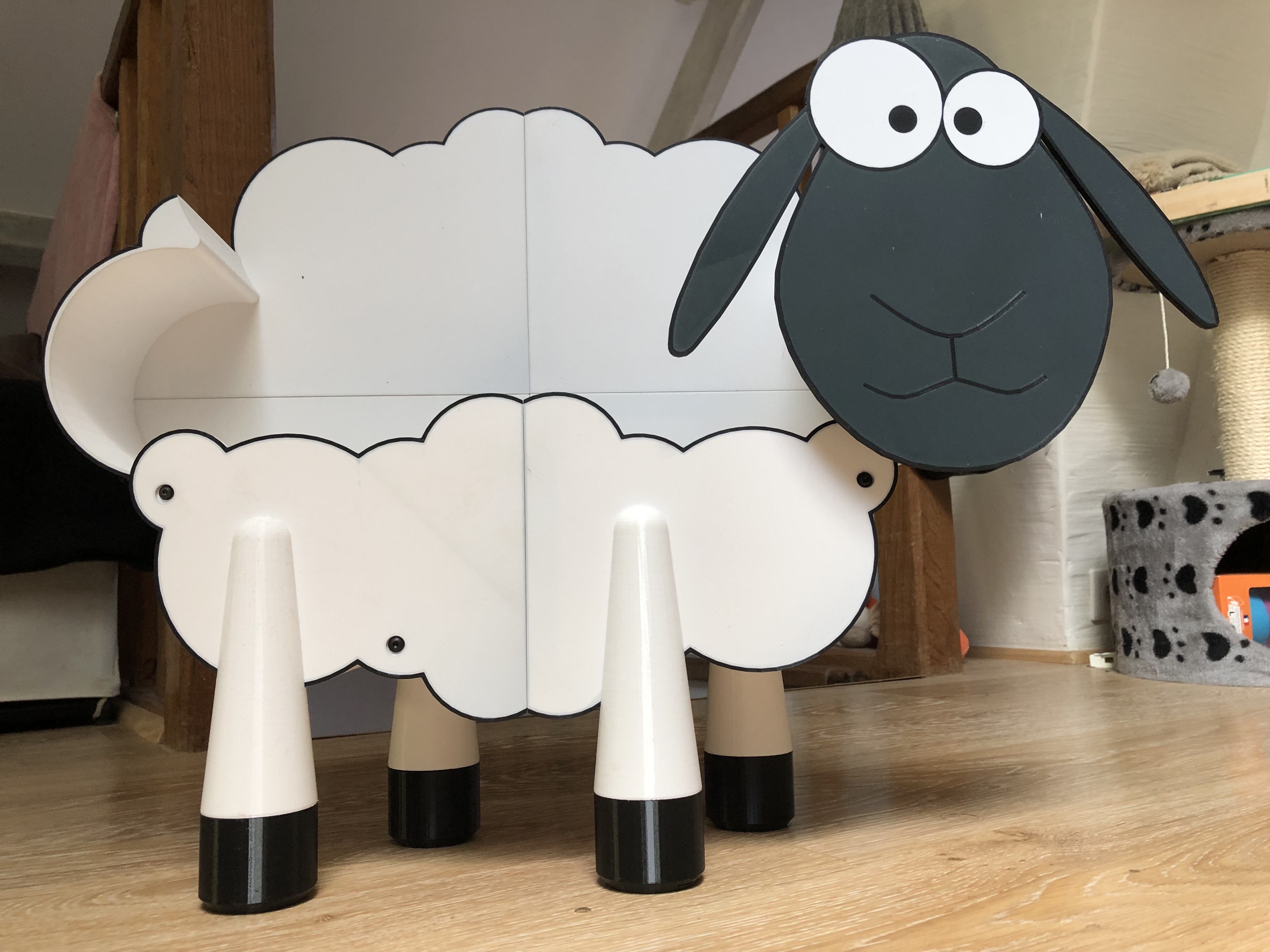 Cute Black Sheep Toilet Paper Roll Holder - Cool Novelty Free