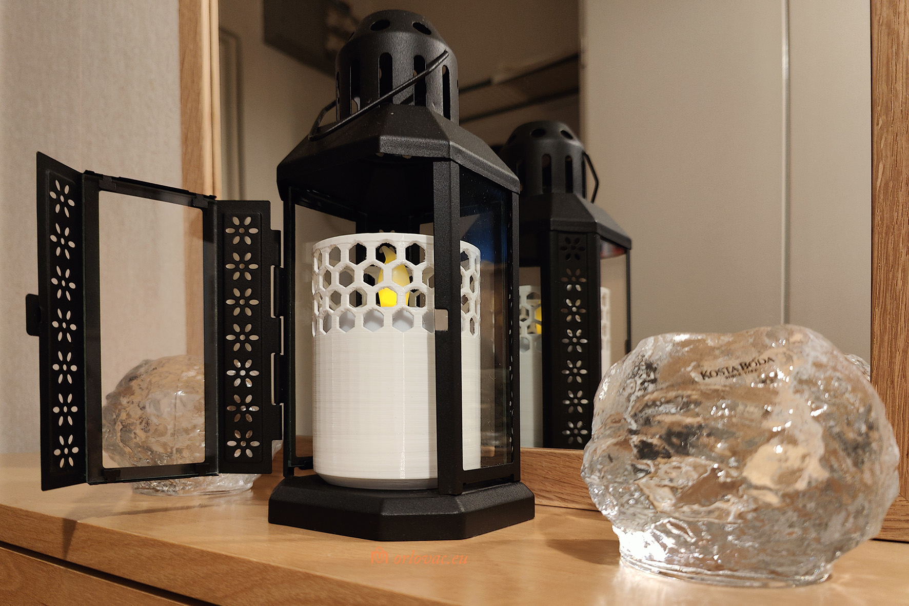 LED Candle Container