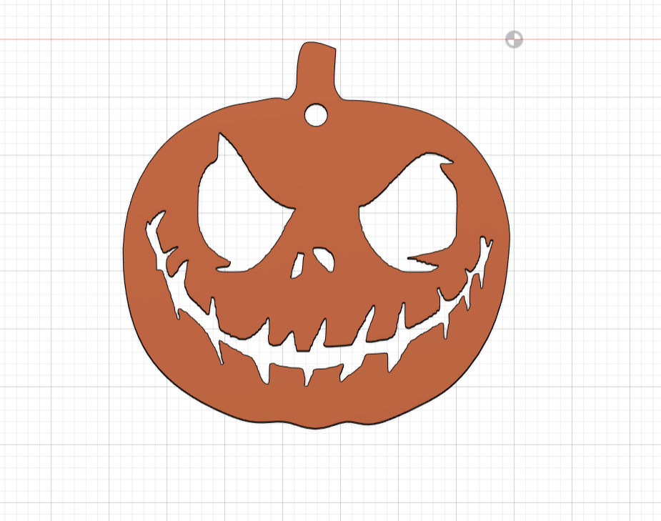 Halloween pumpkin keychain