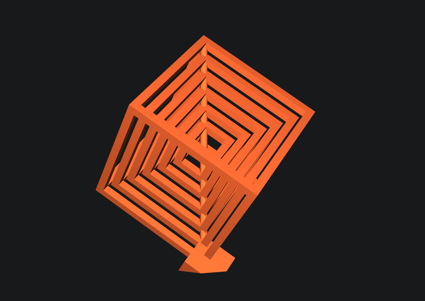 Recursive Cube recursive cube trophy2 by yahbluez | Download free STL model ...