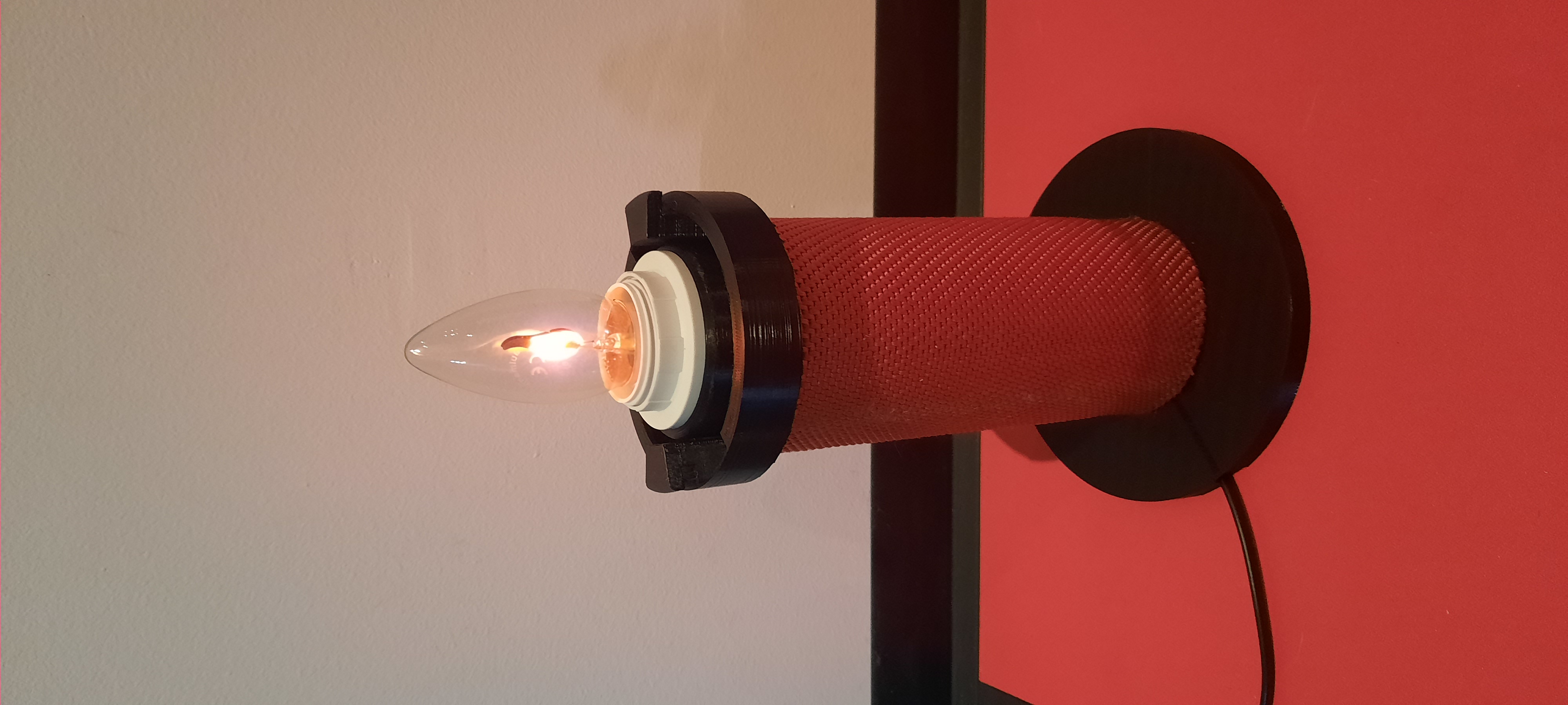 Deko Lampe Feuerwehr Kupplung + Schlauch