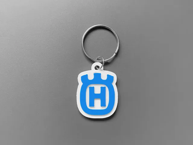 Husqvarna logo keychain