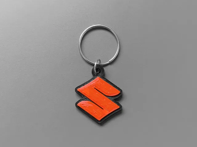 Suzuki logo keychain