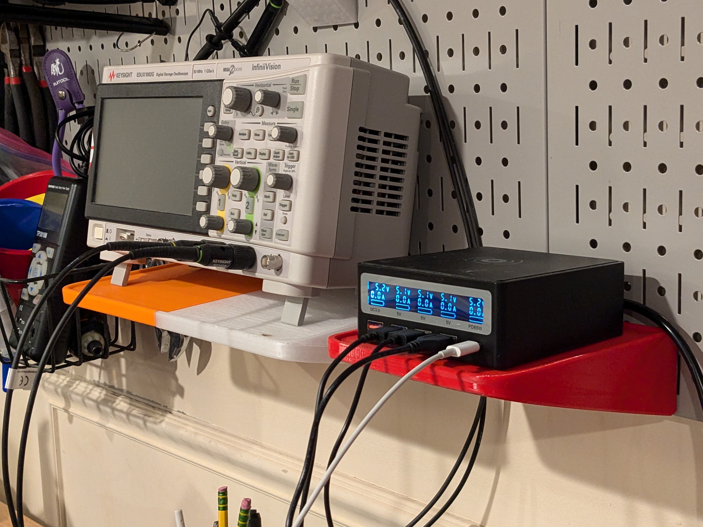 Wall control pegboard shelf (customizable size)