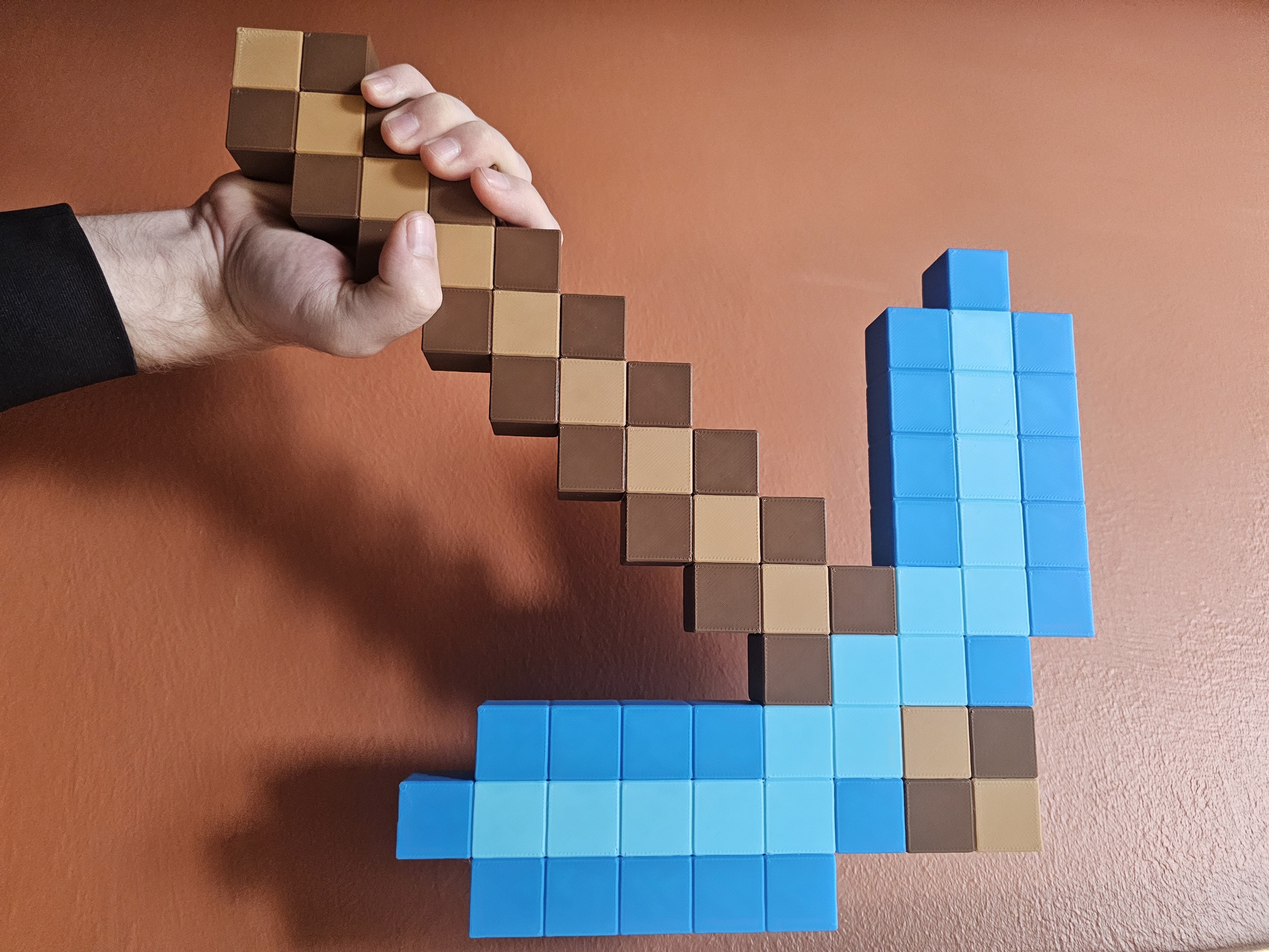 Minecraft Diamond Pickaxe (Prusa XL)