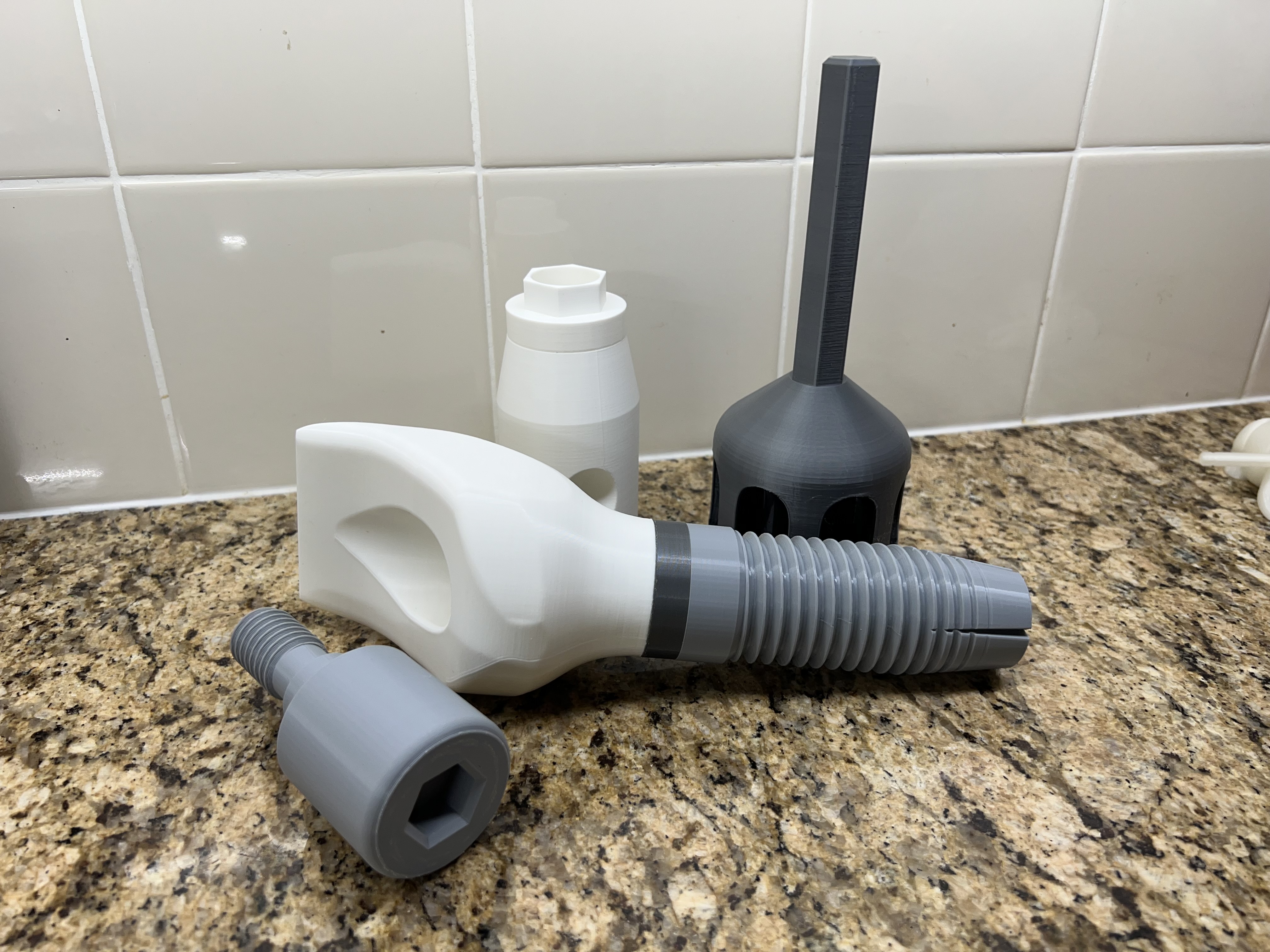 Dental Implant Large Scale Example with Multiple Parts
