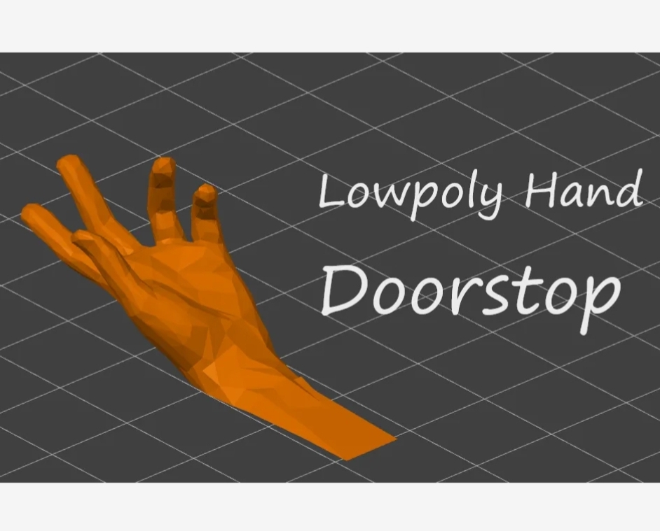 Lowpoly Hand Doorstop