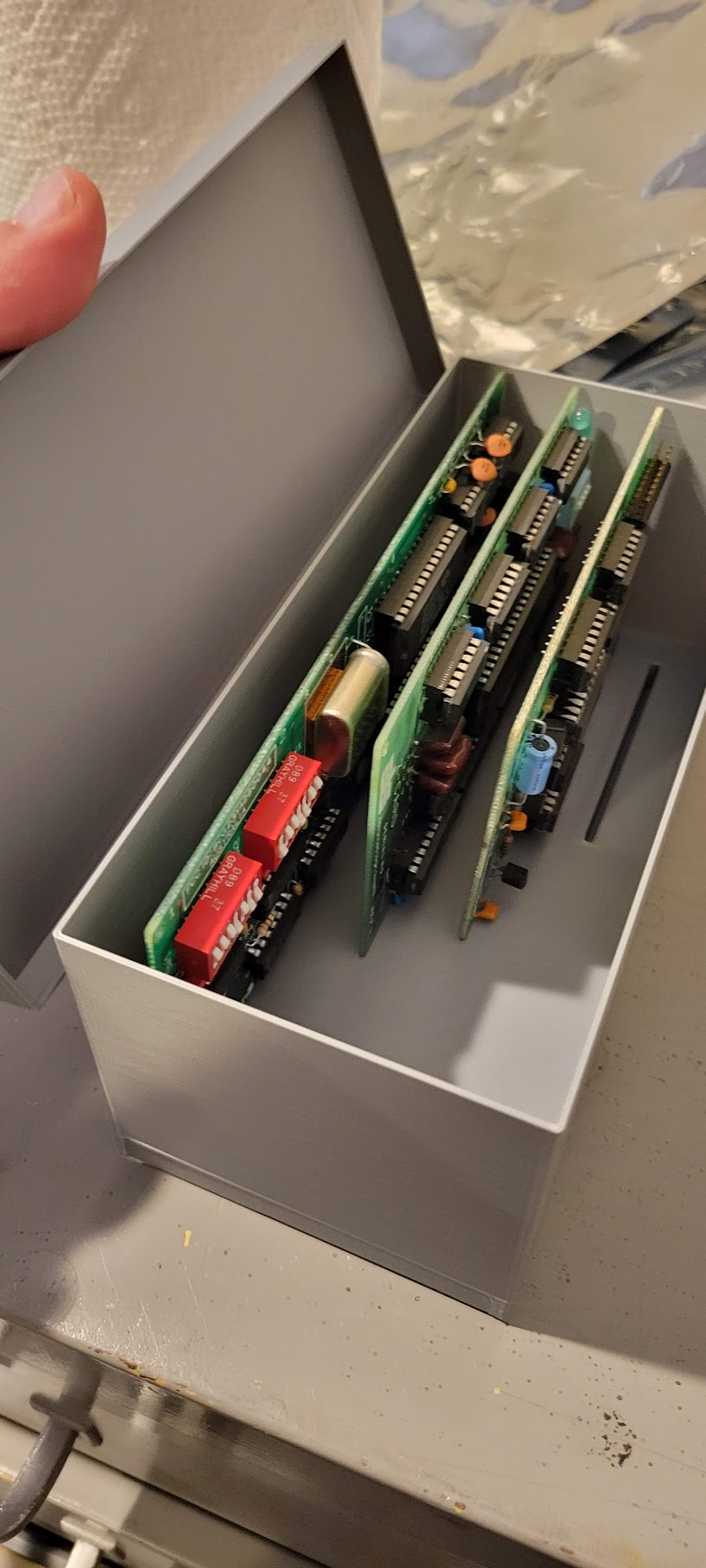 Parametric Apple II expansion card storage box