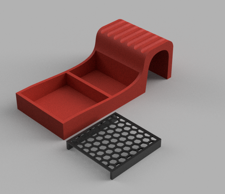 brush cleaner/holder