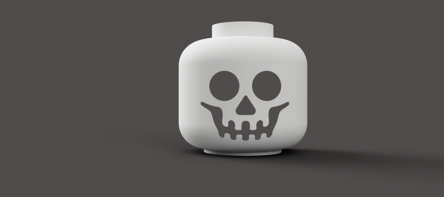 Lego Skeleton Halloween cosplay helmet by LeForry Download free STL