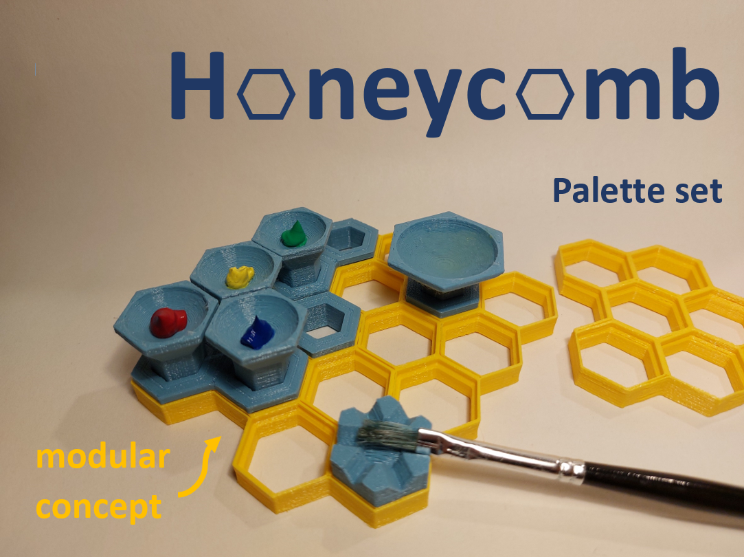 Honeycomb modular palette