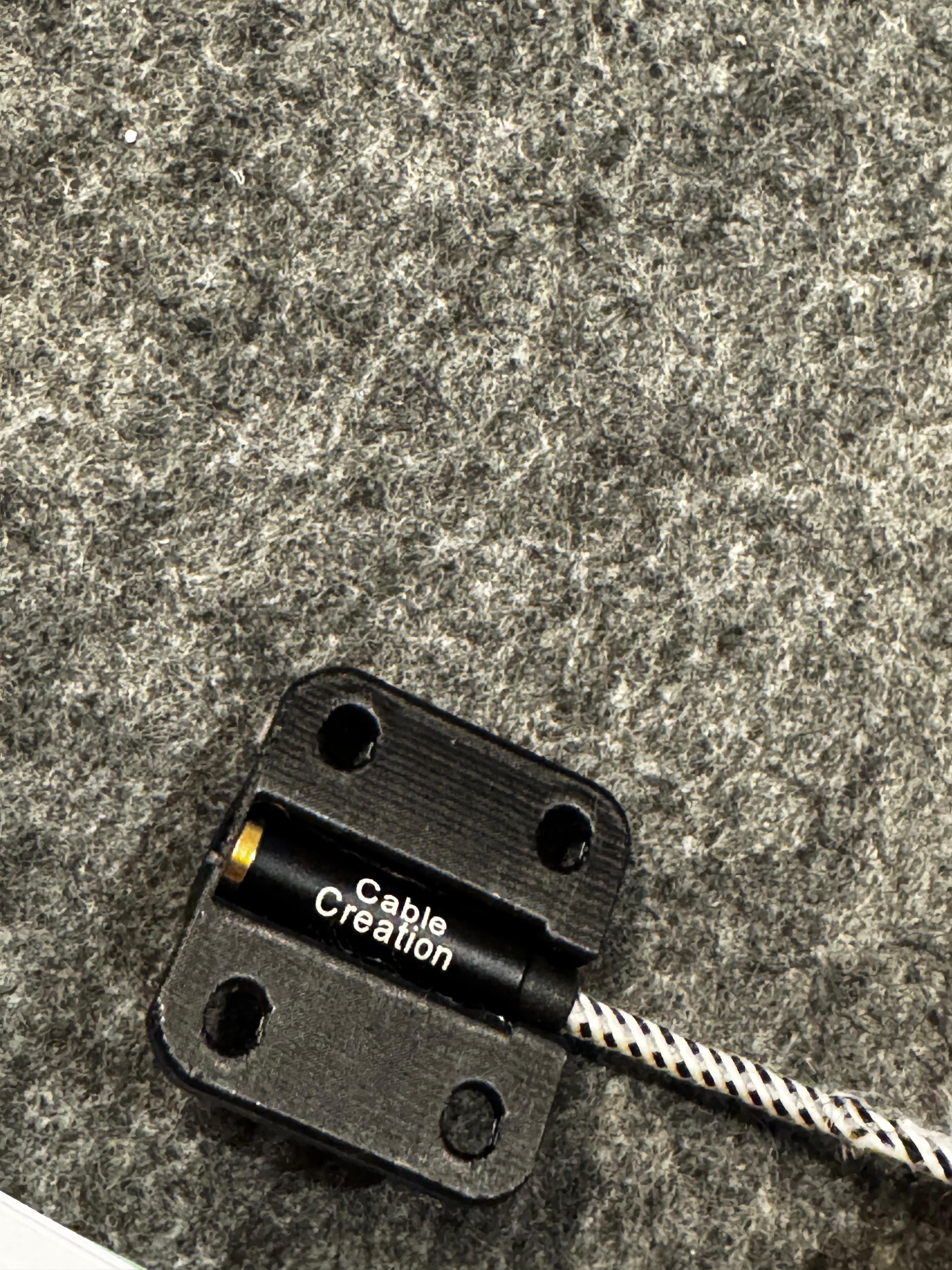 Under Desk Headphone Jack Mount for CableCreation 3.5mm