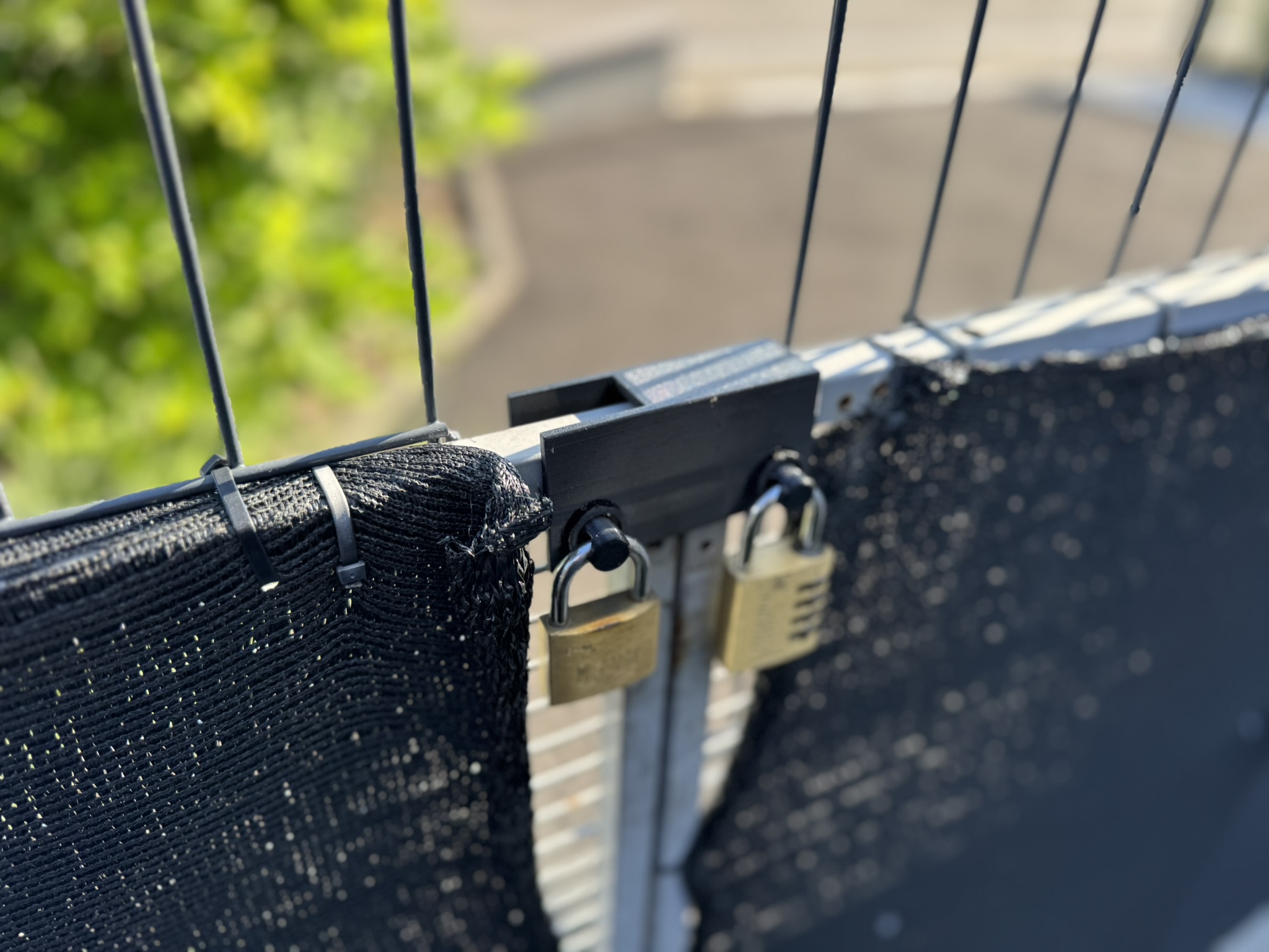 Dual Access Locked Gate — Clever Mechanism with Padlocks