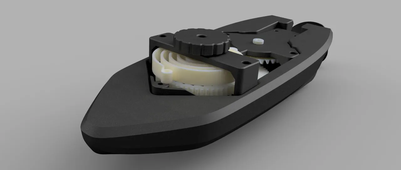 wind-up Bathtub Boat V5 - with benchmark test - Badewannen Boot zum Aufziehen - Funktionsfähig – 2. kép