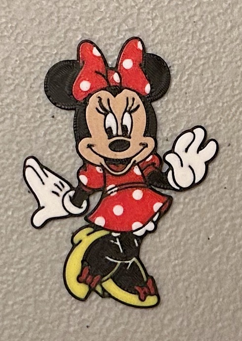Multicolor Minnie Mouse Magnet