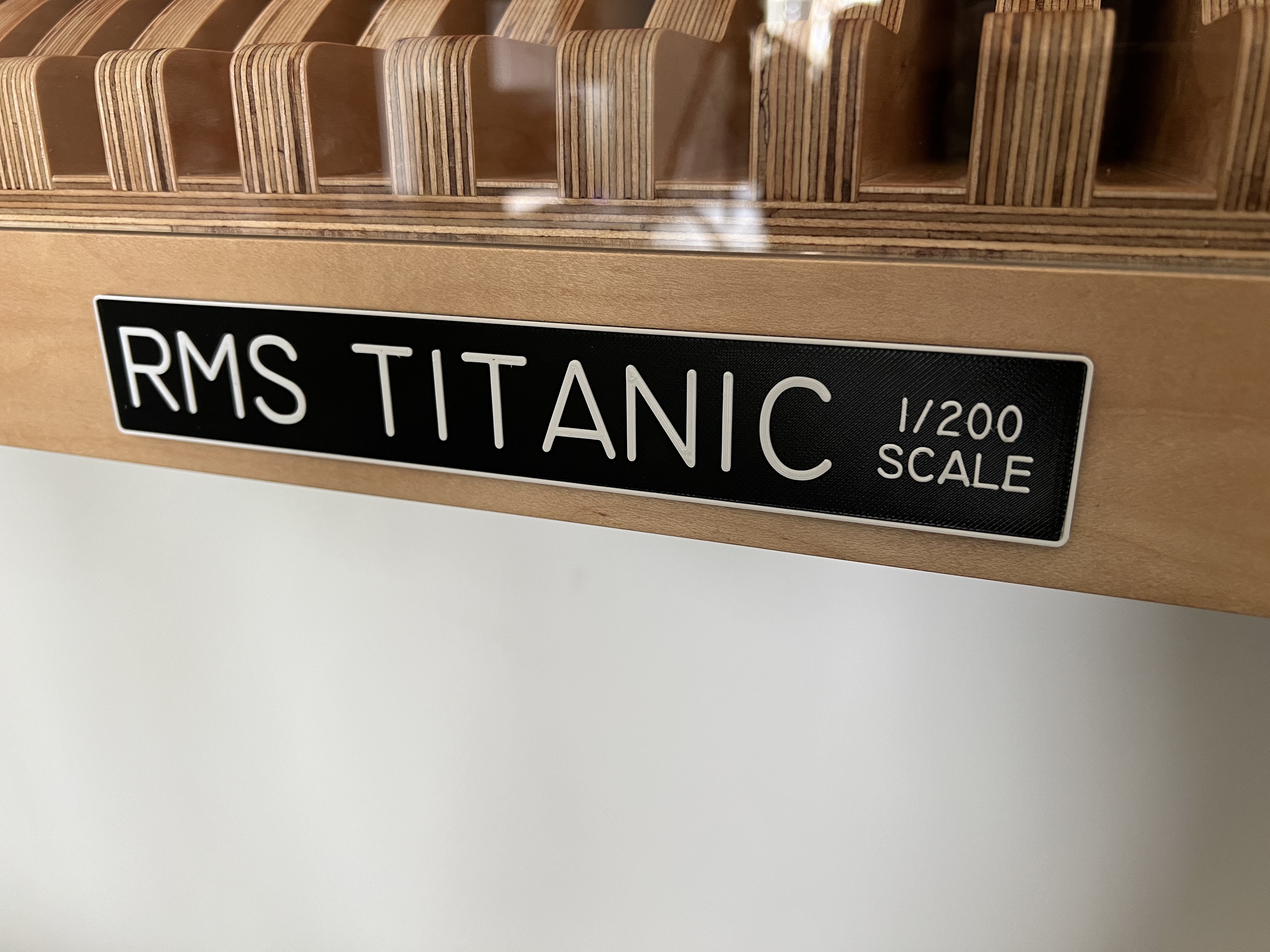 Trumpeter 1/200 Scale Model Placard