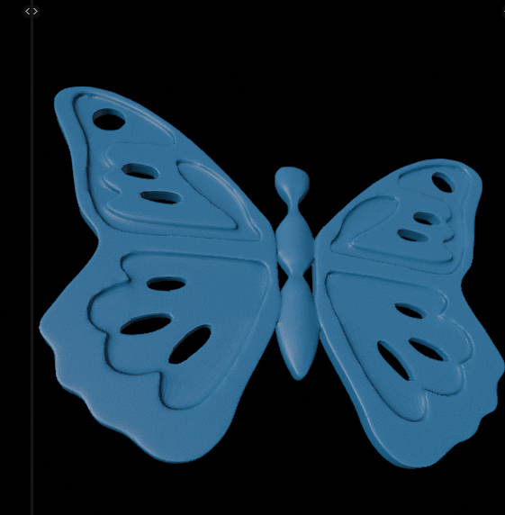 Butterfly Key Holder Earring