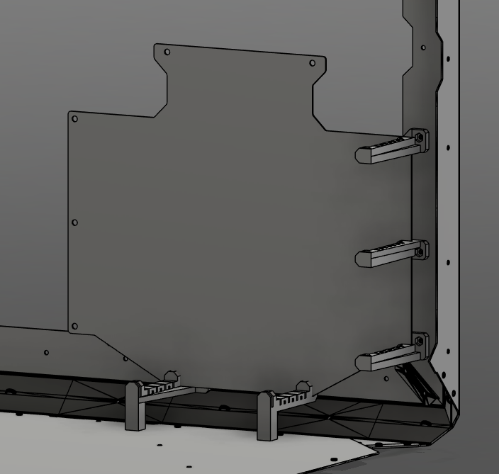MMU3/MMU2s Buffer holder in back of Original Prusa Enclosure