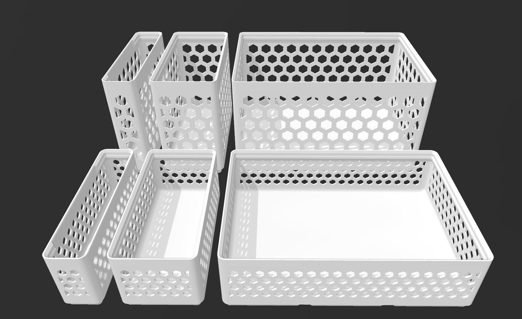 Gridfinity Hex Bins all sizes by Max | Download free STL model ...