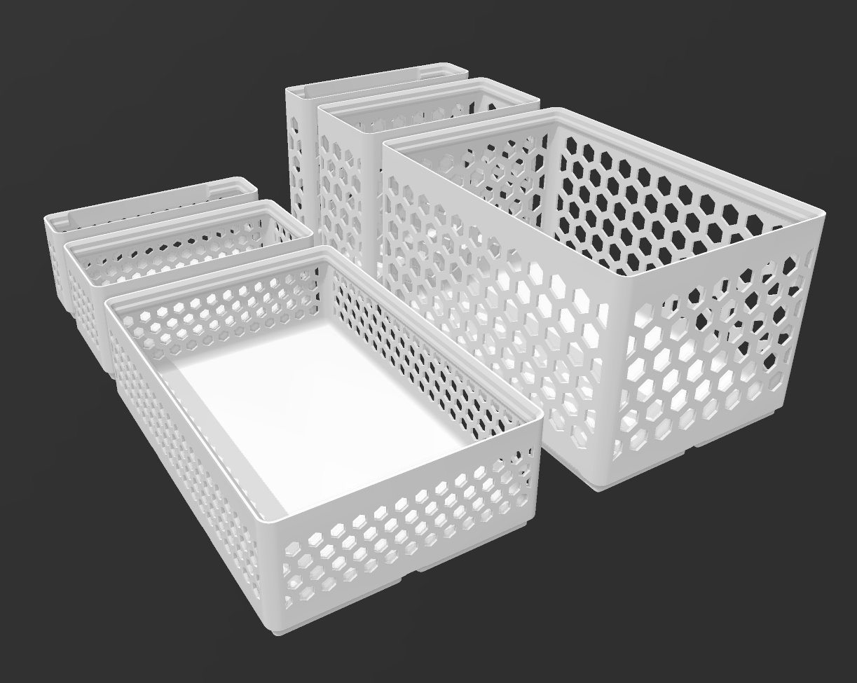 Gridfinity Hex Bins All Sizes By Max | Download Free STL Model ...