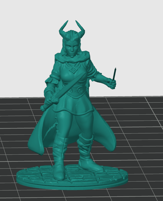 Female tiefling rouge #1 3D model