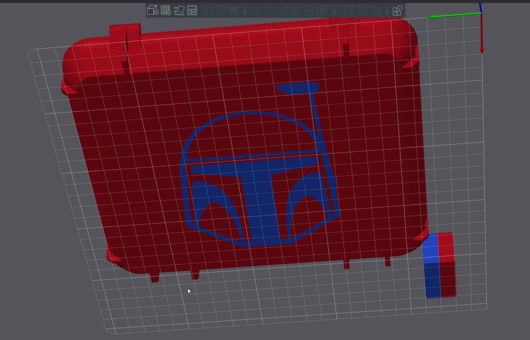 Modified original box design to use a Mandalorian logo