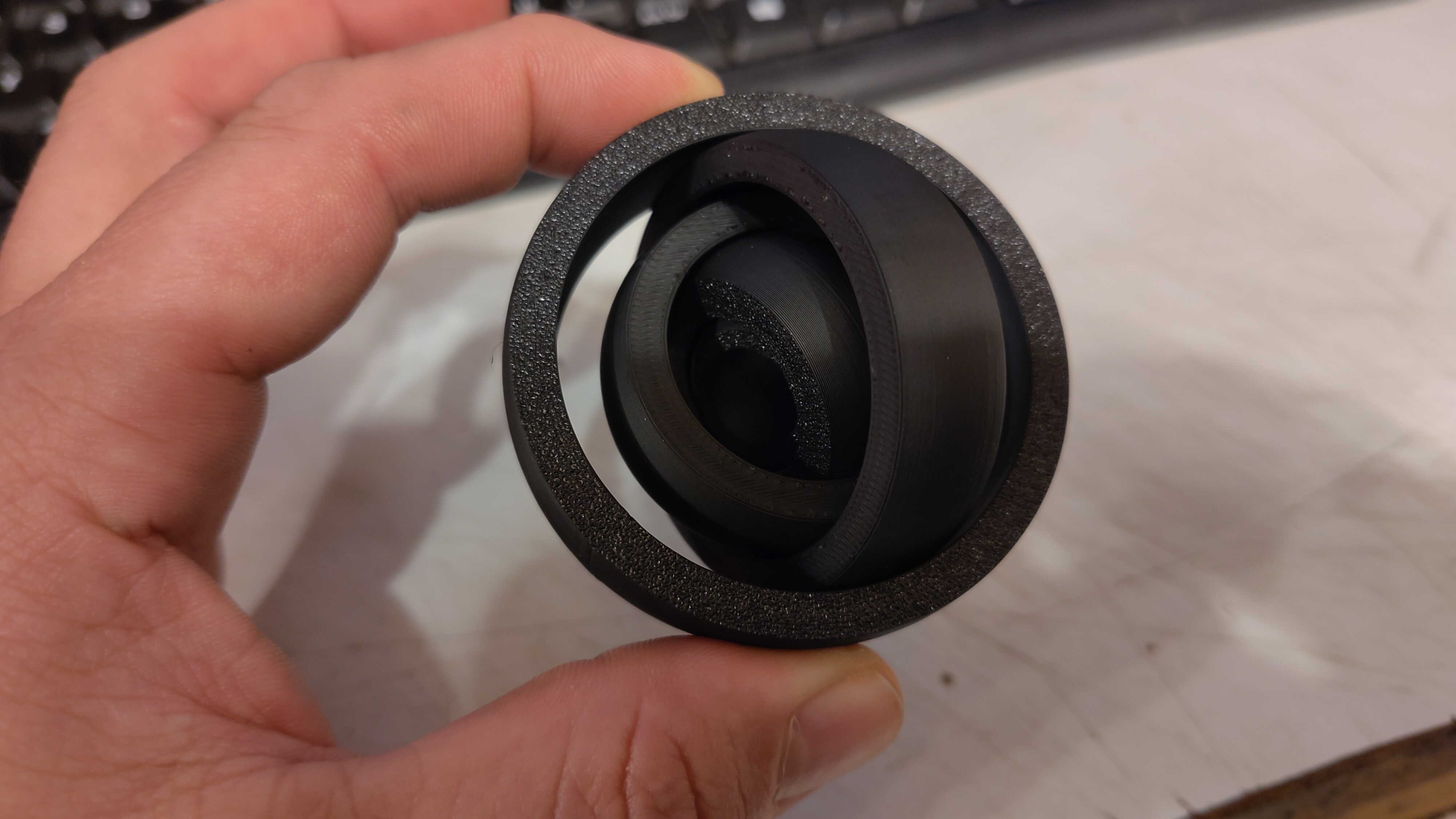 Low Friction Rotating Not-A-Bearing Ring Fidget Toy Thing