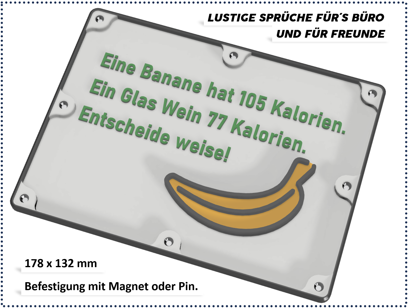 Lustige Sprüche für Büro und Freunde Banane by vmLOGIC Download