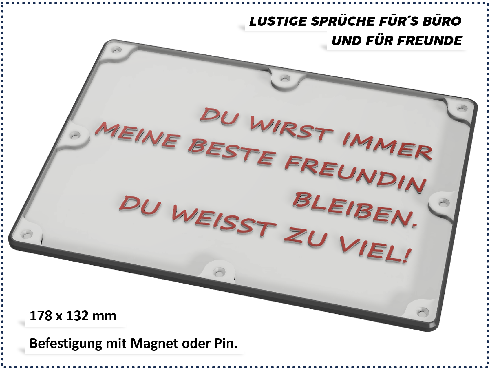 Lustige Sprüche für Büro und Freunde - Beste Freundin