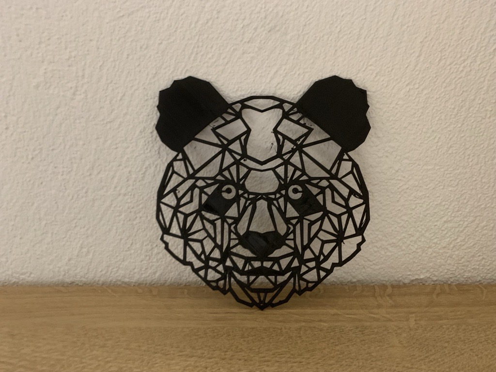 Panda Bear head geometrical