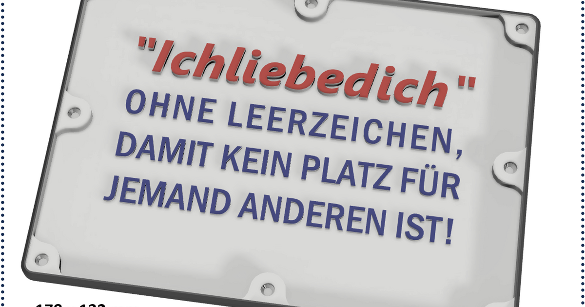 Lustige Sprüche für Büro und Freunde Ich liebe dich by vmLOGIC