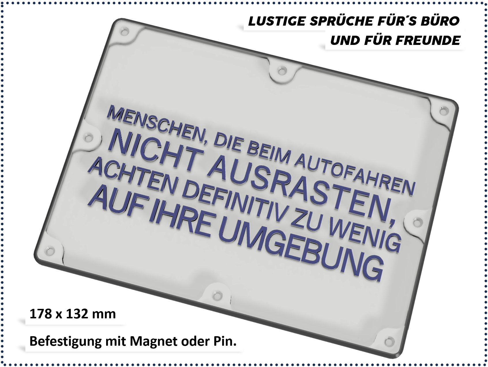 Lustige Sprüche für Büro und Freunde - Nicht ausrasten